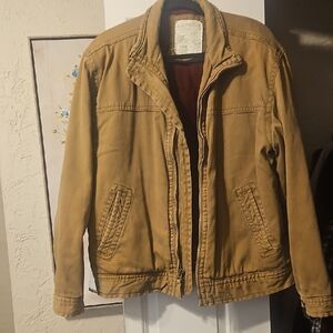 Aeropostale Men's Brown Thick Winter Jacket